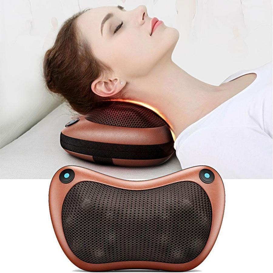 (60% OFF TODAY) - Magic Shiatsu Pillow Massager with Heat for Home and Car use!